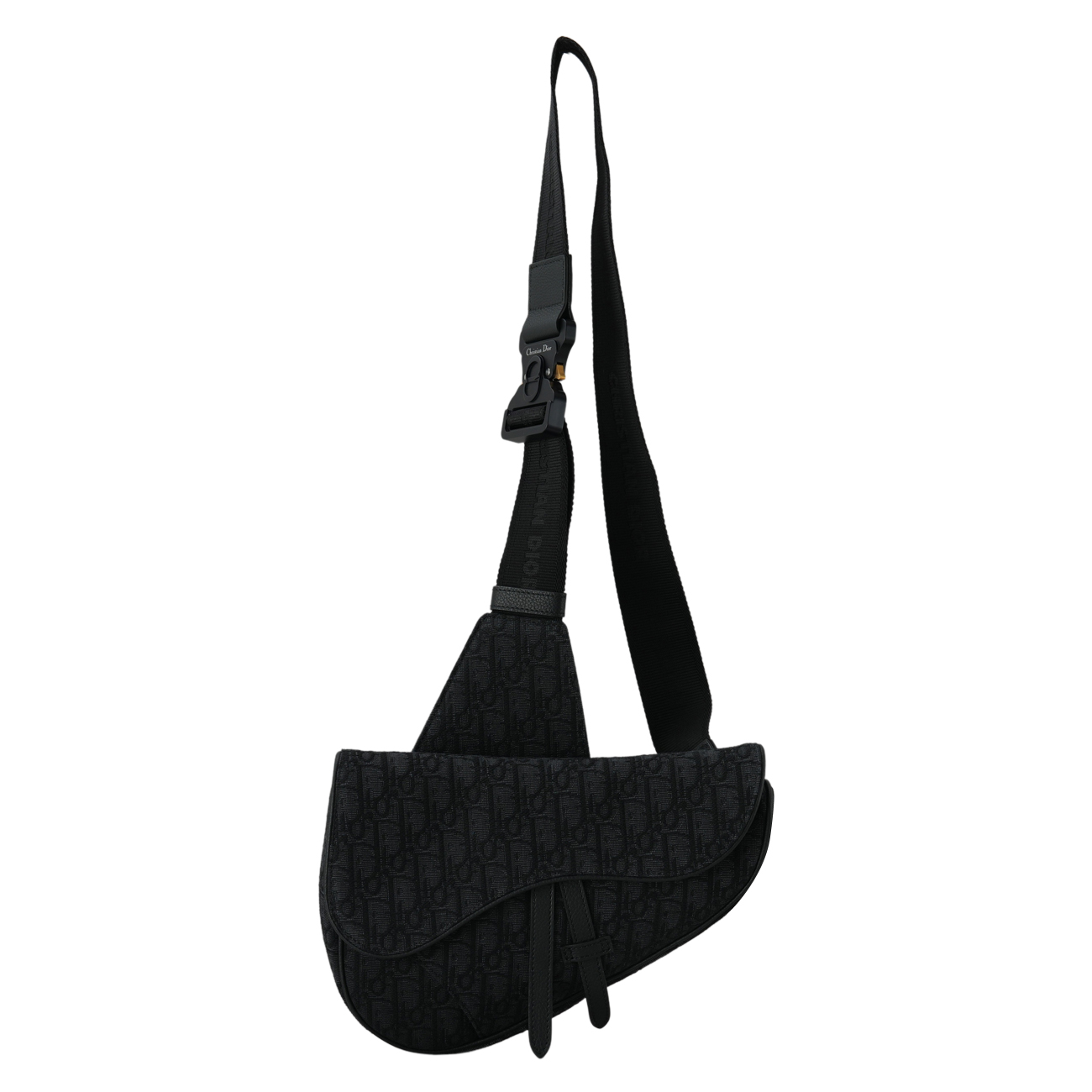 CHRISTIAN DIOR(USED)크리스찬디올 오블리크 새들백 미듐
